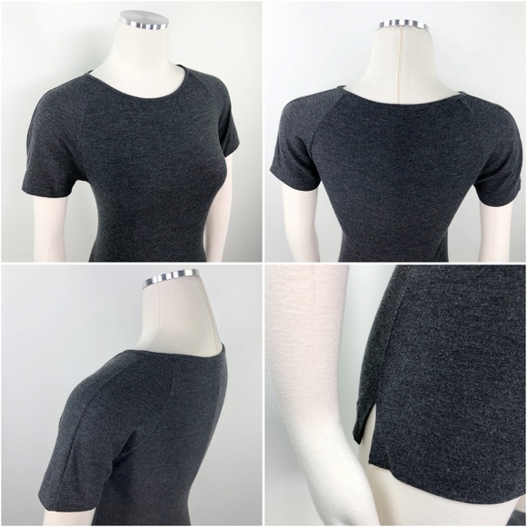 MaxMara Grey Fitted Short Sleeve Knits Shirt Top M - Picture 6 of 8